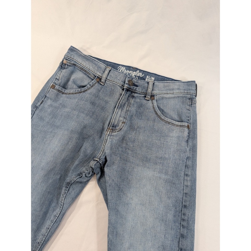 Wrangler Retro Jeans Men's 31x32 Blue Slim Boot Cut Denim Western‎ Cowboy USA